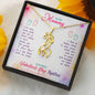 To My Mommy, Our First Valentine's Day Together Newborn Giraffe Necklace | New Baby , New Mother Valentine's Day Gift