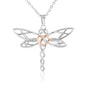 To My Granddaughter, Live Your Dreams Dragonfly Necklace