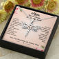 From My Mom Dragonfly Memorial Necklace Gift| Mom You'll Always Be In my Heart Gift| Mom Remembrance Gift, Sympathy Gift, Mom
