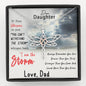 Dear Daughter, You Are The Storm Dragonfly Necklace from Dad