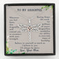 To My Daughter, Believe In Yourself Dragonfly Necklace