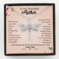 To My Beautiful Mother I Will Always Be There Dragonfly Necklace | Gift for Mom from Son and Daughter | Birthday, Mother's Day, Just Because Gift For Mom