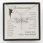 To My Granddaughter, Live Your Dreams Dragonfly Necklace