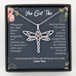You Got This Dragonfly Necklace | Support, Tough Time Gift for Woman | Friends Divorce | Recovery Gift | Encouragement Gift
