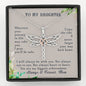 To My Daughter You Are My Biggest Achievement Dragonfly Necklace | Gift for Daughter from Mom | Birthday, Graduation, Christmas Gift