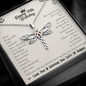Happy 50th Birthday Dragonfly Necklace - Perfect gift for your best friend, daughter, sister, niece, cousin, on her 50th birthday