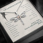 To Our Granddaughter, Live Your Dreams Dragonfly Necklace