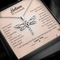 Believe in yourself Dragonfly Necklace | Encouragement Dragonfly Necklace Gift, Necklace to Mom, Sister, Wife, Girlfriend, Mentor, Daughter