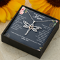To My Amazing Mom I Will Always Be There Dragonfly Necklace | Gift for Mom from Son and Daughter | Birthday, Mother's Day, Just Because Gift For Mom