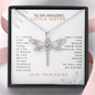 To My Amazing Little Sister Love Your Sister Dragonfly Necklace | Gift for Little Sister | Sister Birthday, Graduation, Christmas Gift