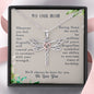 To Ou Mom, We'll Always Be here Dragonfly Necklace