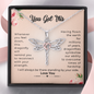 You Got This Dragonfly Necklace | Encouragement Dragonfly Necklace Gift, Necklace to Mom, Sister, Wife, Girlfriend, Mentor, Daughter