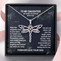 Dad Memorial Dragonfly Necklace, From Your Dad In Heaven Grief Gift, Sympathy Gift, Dad Remembrance Necklace, Dad Memorial Gift, Keepsake Condolence