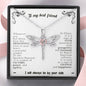To My Best Friend, Victory, Luck & Change Dragonfly Necklace, New Beginnings Necklace, Breakup Gift NecklaceBeginnings