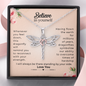Believe in yourself Dragonfly Necklace | Encouragement Dragonfly Necklace Gift, Necklace to Mom, Sister, Wife, Girlfriend, Mentor, Daughter