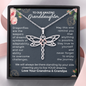 To Our Granddaughter, Live Your Dreams Dragonfly Necklace Your Grandma & Grandpa | Granddaughter Teen Girl Gift