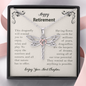Happy Retirement Dragonfly Necklace | Retirement Necklace for Women: Colleagues, Leave Job, Jewelry from Coworkers