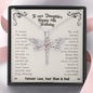 To Our Daughter Happy 14th Birthday Dragonfly Necklace | 14th Birthday Gift For Daughter From Mom & Dad | Daughter 14th Birthday Gift From Mom & Dad