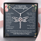 To Our Granddaughter, Live Your Dreams Dragonfly Necklace Your Nana & Papa, Granddaughter Birthday, Graduation Gift