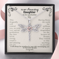 To my Amazing Daughter on her Graduation Day Dragonfly Necklace Gift| Gift from Mom, Gift From Dad| Gift from Parents for Daughters Graduation