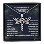 In Memory Of Your Dad Dragonfly Necklace, Grief Gift, Sympathy Gift, Dad Remembrance Necklace, Dad Memorial Gift, Gift for Daughter, Bereavement Keepsake Condolence
