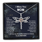 I Miss You Mom Dragonfly Necklace | Mom Memorial Necklace | Loss of Mother Gift | Mother Loss Sympathy Gift