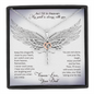 From My Dad In Heaven Dragonfly Necklace | Dad Memorial Gift Loss | Sympathy Loss of Father Gift | Father Memorial Gift