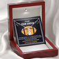 To My Fair Catch Gift for my Wife, Football Themed Anniversary, Birthday and Valentines Day Gift for Her, I Love You More Than Football Gift