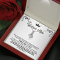 To My Warrior Mom Alluring Beauty Necklace | Encouragement Gift for Mom| Cancer Survivor Gift For Mom from Daughter, Son, Husband