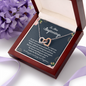 To New Beginnings Wishing You Much Joy and Happiness Interlocking Hearts Necklace | Farewell Gift for Coworker | New Job Gift | Fresh Start Gift for Coworker