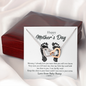 Happy Mother's Day Necklace from Your Baby Bump Interlocking Hearts Necklace | First Mother's Day Gift