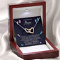 Promoted to Nana Interlocked Heart Necklace | Grandmother Announcement Necklace