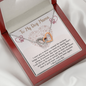 To my Dog Mama Interlocking Hearts Necklace| Dog Memorial Gift| Pet Sympathy Gift| Loss of Dog Gift