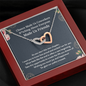 Chance Made Us Coworkers Bitching About Everyone Made Us Friends Interlocking Hearts Necklace | Farewell Gift for Coworker | New Job Gift | Fresh Start Gift for Coworker