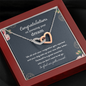 Congratulations On Pursuing Your Dream So Glad Farewell To A Great Coworker Interlocking Hearts Necklace | Farewell Gift for Coworker | New Job Gift | Fresh Start Gift for Coworker