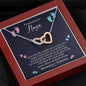 Promoted to Nana Interlocked Heart Necklace | Grandmother Announcement Necklace