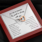 As I Sit In Heaven My Spirit Is Always With You Interlocked Heart Necklace | Loss of Baby Gift | Pregnancy Loss Gift | Bereavement Gift