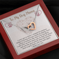 To my Dog Mama Interlocking Hearts Necklace| Dog Memorial Gift| Pet Sympathy Gift| Loss of Dog Gift