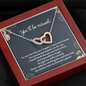 You'll Be Missed You Are Hard to Find And Impossible To Forget Interlocking Hearts Necklace | Farewell Gift for Coworker | New Job Gift | Fresh Start Gift for Coworker
