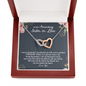To My Amazing Sister In Law Interlocked Heart Necklace | Sister in Law Gift, Sister in Law Necklace