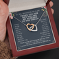 Funny Mother in Law Gift Interlocking Hearts Necklace | Mother in Law Wedding Gift, Mothers Day Gifts for Mother in Law