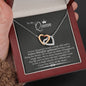To My Queen Living The Dream Interlocking Heart Necklace | Anniversary Gift For Girlfriend | Gift for Girlfriend, Girlfriend Gift