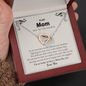 To My Mom You Are My Sunshine Sad Happy Tears Necklace | Mom Gift From Son and Daughter | Mothers Day Gift