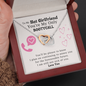 To My Hot Girlfriend You'Re My Only Booty Call Interlocked Heart Necklace | Sarcastic Funny Valentine's Gift For Her
