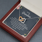 To My Grandma I'm Truly Blessed To Have You In My Life Interlocked Hearts Necklace | Gift from Granddaughter/Grandson | Birthday, Christmas, & Mother's Day Gift for Grandma/Grandmother