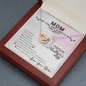 Funny Mothers Day Message Card Necklace | Mom You Are The Best Card for Mom from Daughter | Mother's Day Gift From Daughter