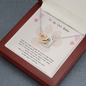 To My Cat Mama, Until We Meet Again Interlocked Hearts Necklace | Loss of Cat memorial necklace | Cat loss gift | Pet Cat Gift