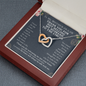 Funny Mother in Law Gift Interlocking Hearts Necklace | Mother in Law Wedding Gift, Mothers Day Gifts for Mother in Law
