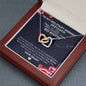 Customized To My Military Mommy, Distance Means So Little Love Necklace, Military Mom Gift