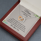 To My Bonus Mom Interlocking Hearts Necklace| I will Always Be Your Little Boy| Gift for Mom from Son| Gift from Son to Mom| Gift for Moms Birthday, Mother's Day Gift